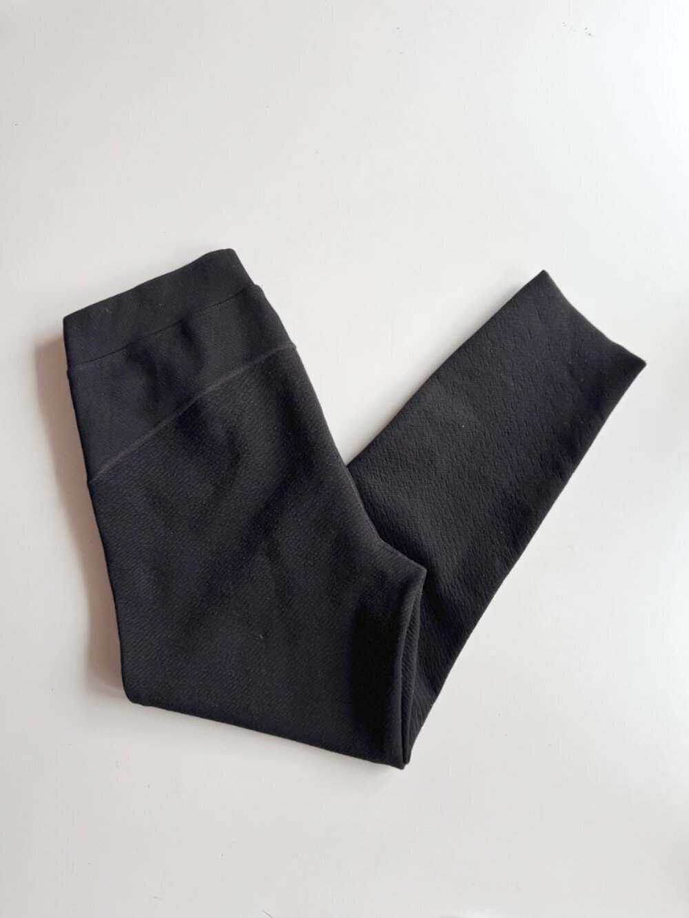 LULULEMON End State Black Wool Engineered Knit Jogger Pants, Size 12